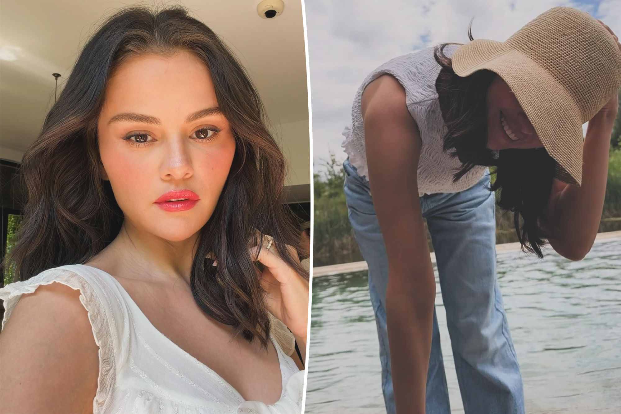 Selena Gomez wore this not-so-basic white tank top in London, and it’s under $30 right now