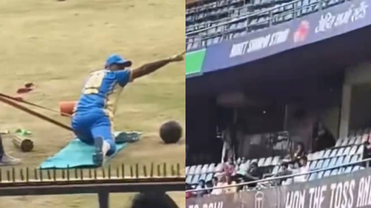 WATCH | Suryakumar Yadav Heartwarmingly Points Towards Rohit Sharma Stand When Fans Yell ‘Mumbai Cha Raja’ Ahead of Afghanistan ODIs