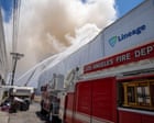 Newsom declares state of emergency for LA as firefighters battle warehouse blaze