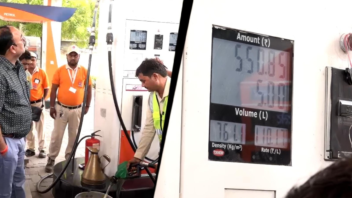 52 liters of oil in a 40 liter tank. A new twist in the game of petrol pump.