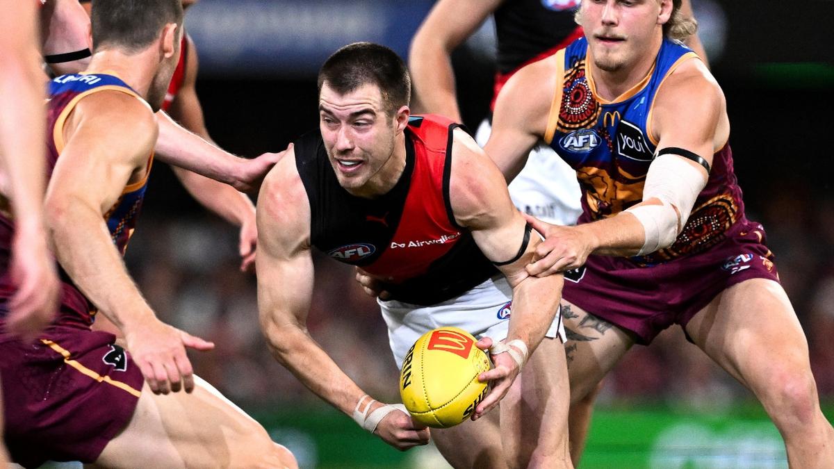 ‘Hurting’ Essendon interim coach immediately excuses Zach Merrett’s ‘down game’ against Brisbane