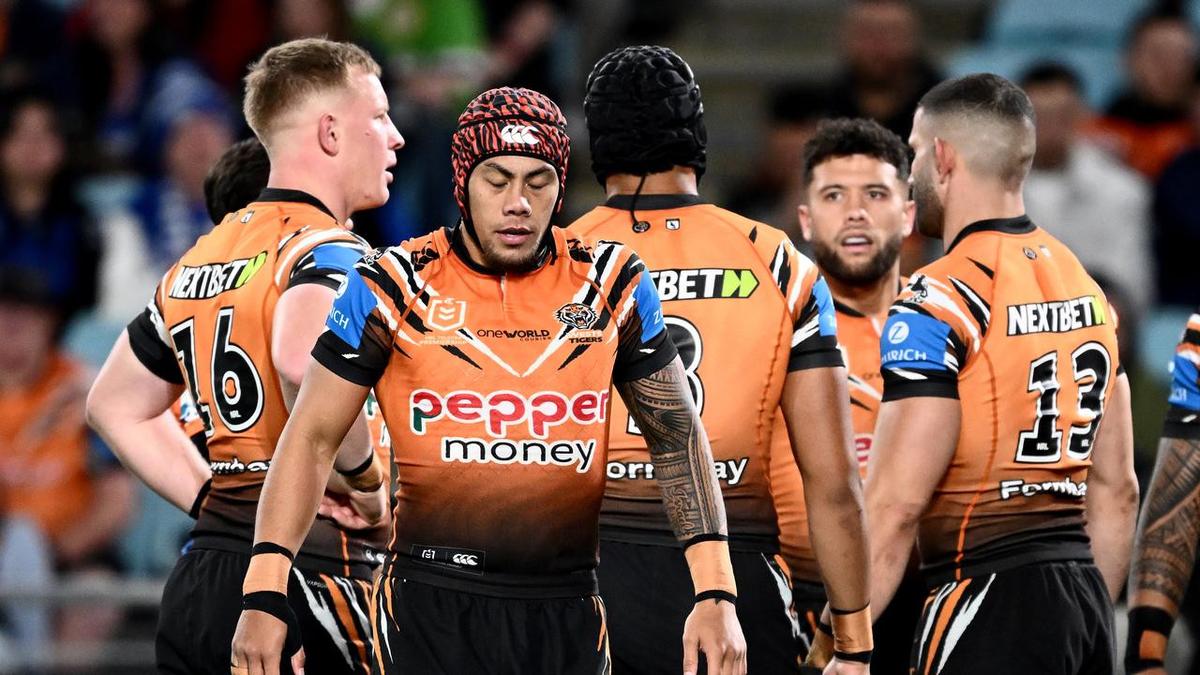 Jarome Luai exposed again as scoreless Wests Tigers smashed by Bulldogs