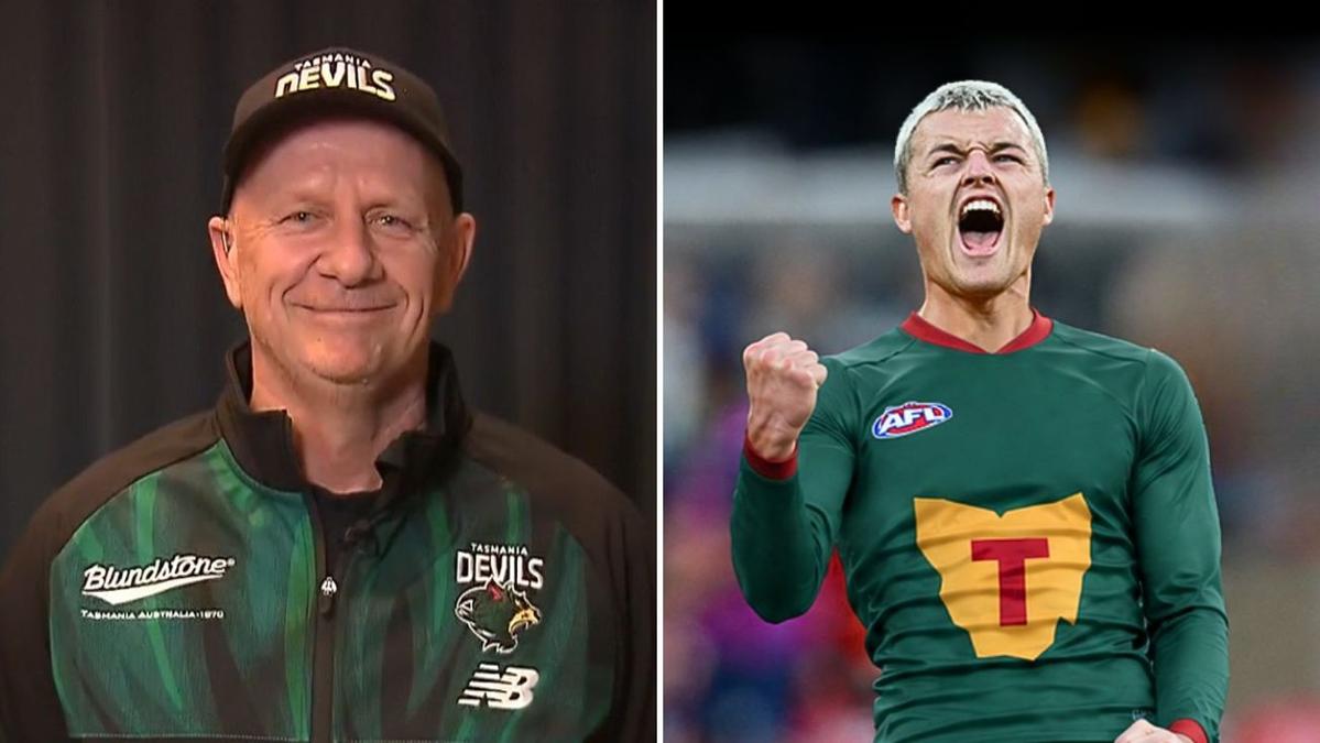 New Tassie coach Ken Hinkley sends cheeky message to Hawthorn star Jack Ginnivan