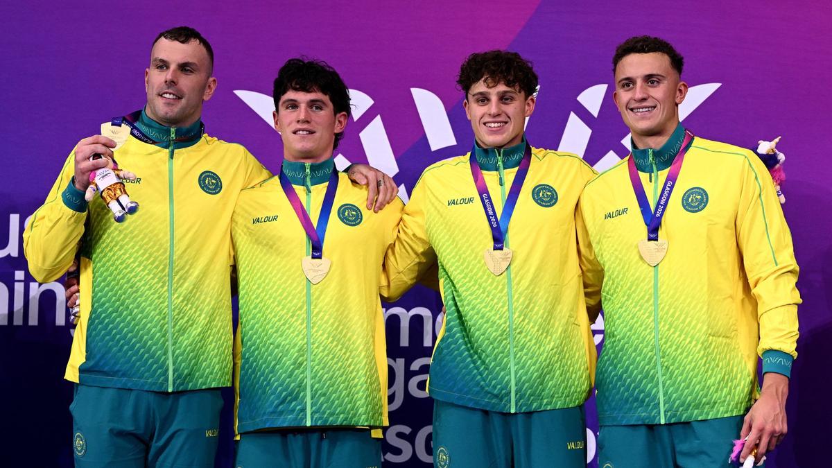 Aussie men’s relay team turn to next challenge after setting Commonwealth Games record