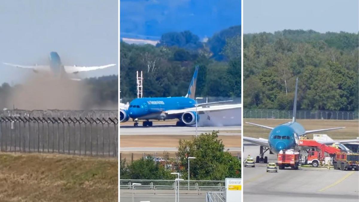 Vietnam Airlines plane damaged as tail hits runway during terrifying takeoff