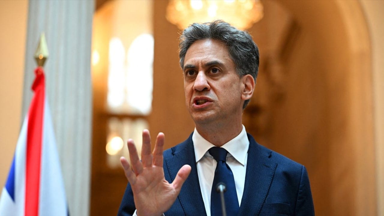 Miliband defends UK settlement sanctions, says Israel’s retaliatory response is regrettable