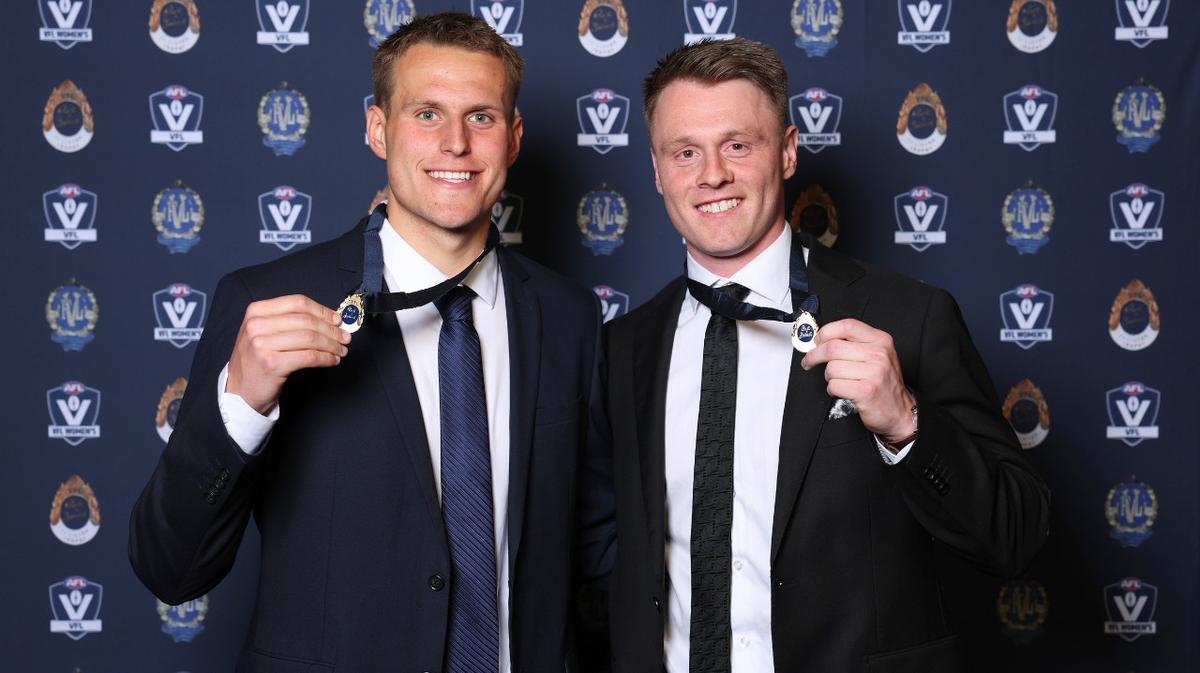 Trent Mynott and George Stevens win VFL’s JJ Liston Trophy with votes leaders Ben Hobbs and Jacob Dawson ineligible