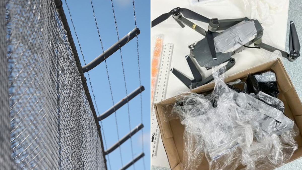 Two men charged after allegedly attempting to smuggle drugs and contraband into NSW prison using drone