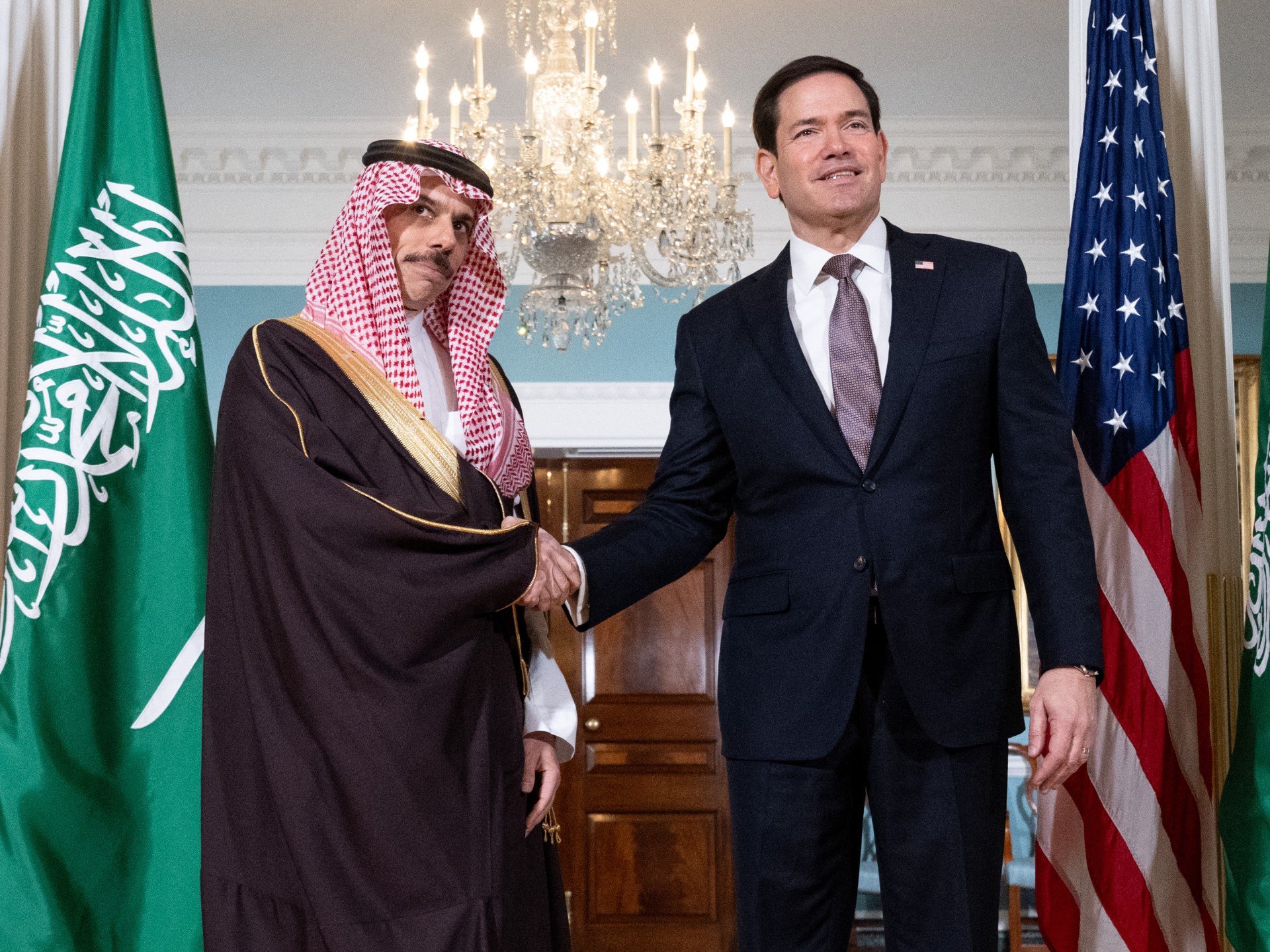 Rubio, Saudi Arabia’s foreign minister hold talks on Yemen, Hormuz Strait