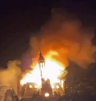 Hundreds of thousands take to streets over soaring costs as violent clashes, fires and looting rock France